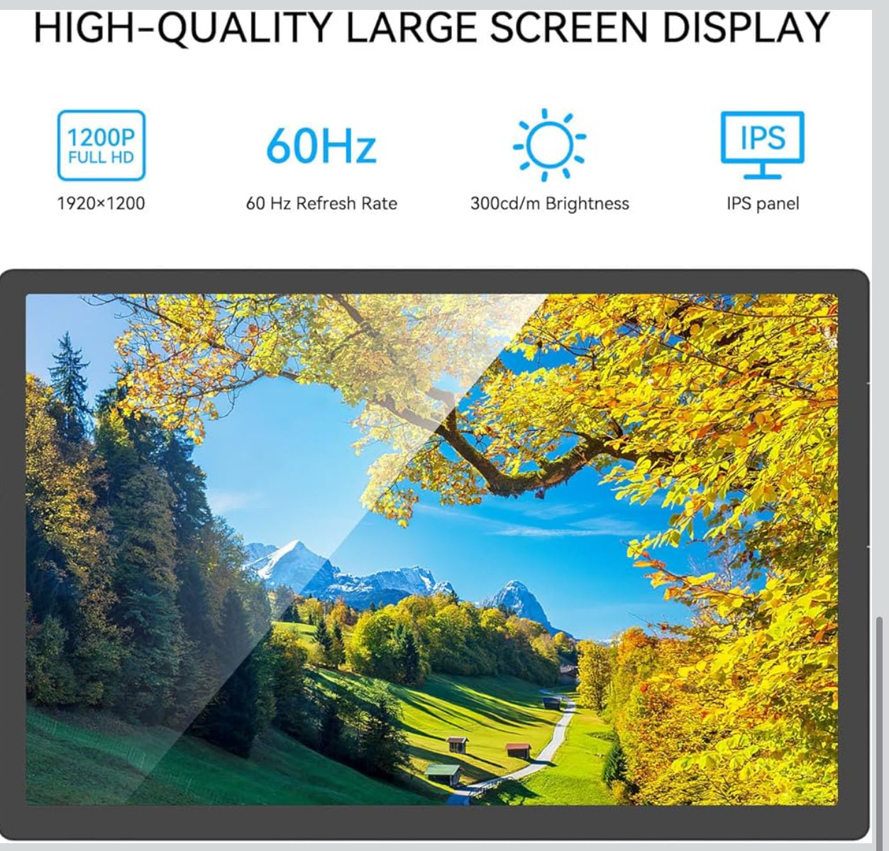 A-DREAMER Triple Portable Monitor 13.3”, Detachable Triple Screen Extender for Laptop 13”-16”, 1920x1200 IPS 16:10, One Cable for Three Displays, Compatible with Win/Mac (M1/M2/M3) (with 100W Charger)
