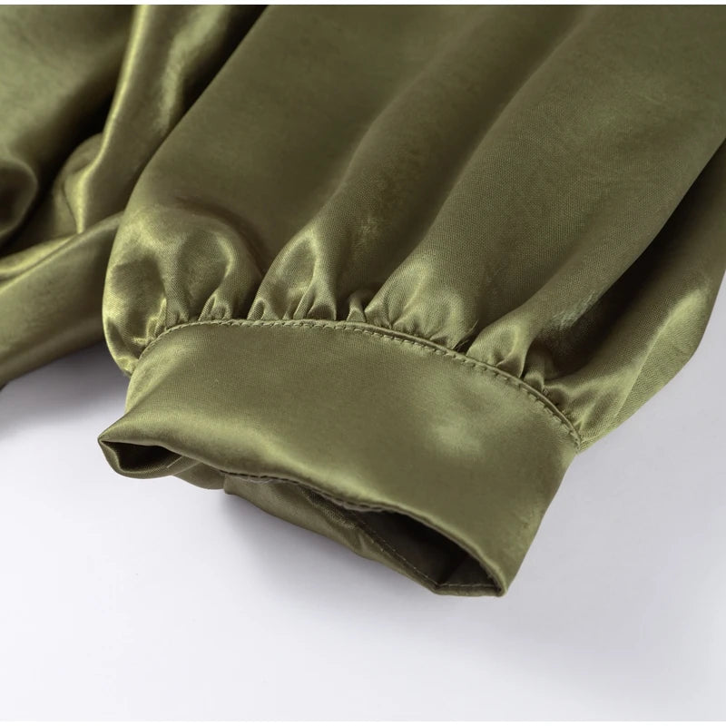 Elegant Green Suede Jacket