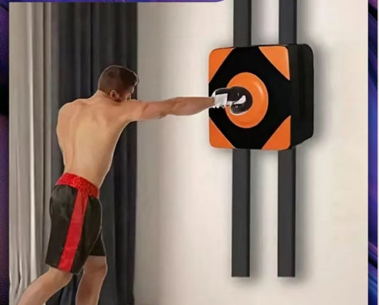 1 Set No Drill Punching Wall Target, Martial Arts Training Boxing Equipment, Adult Punch Bag Wall Pad (Includes Adult Boxing Gloves)