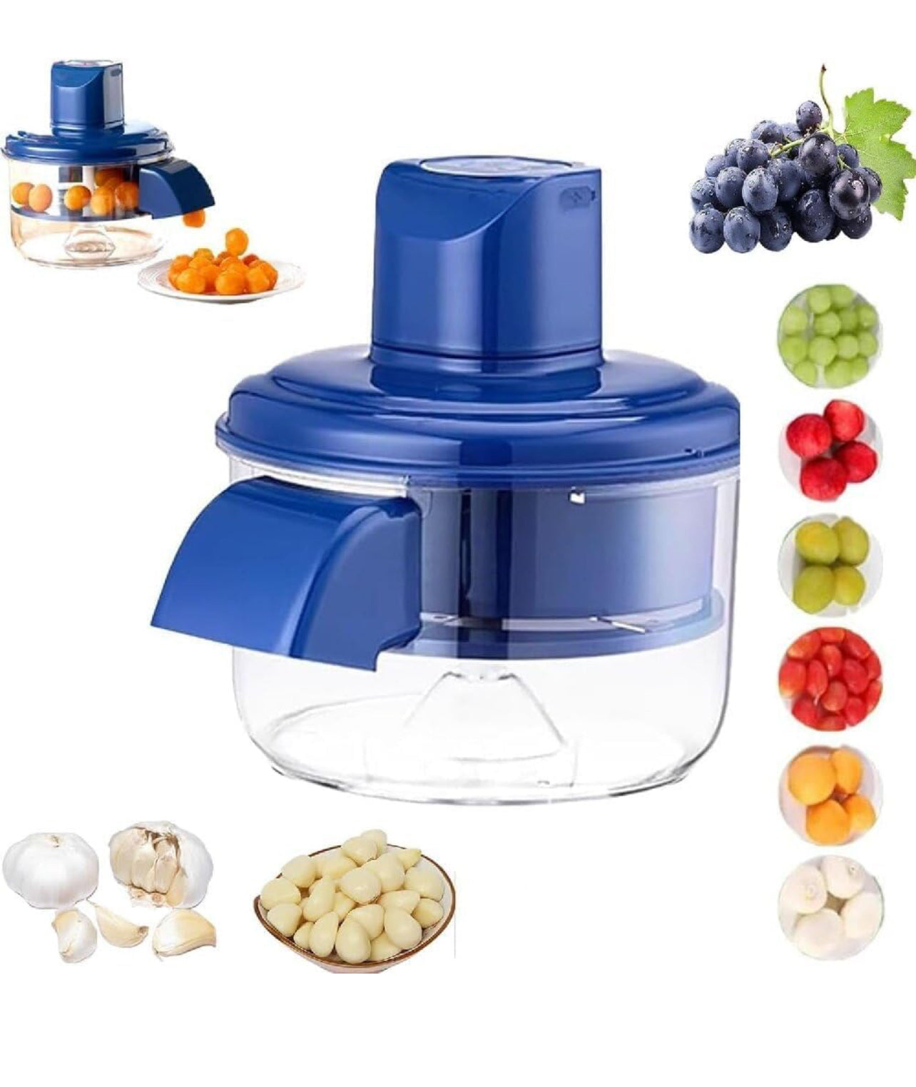 Automatic Grape Peeling Machine, Electric Garlic Peeler, Stainless Steel Grape Tool, Rechargeable Fruit Peeler, Fruit Skin Remover Tool, Electric Peeler Machine For Grapes, Garlic, Tomato