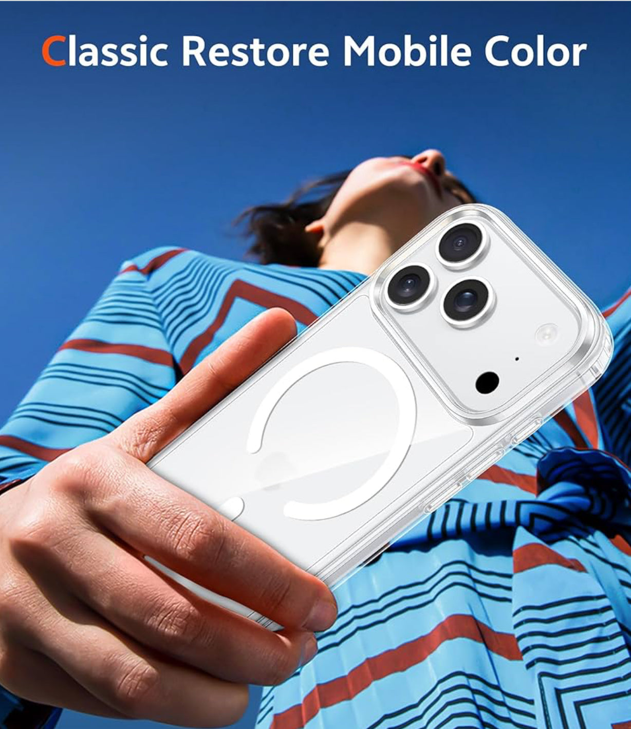FNTCASE for iPhone 17 Pro-Max Case: Magnetic Transparent Phone Cases with Screen Protector Slim Military Grade Drop Protection Rugged Shockproof Protective Cell Phone Cover