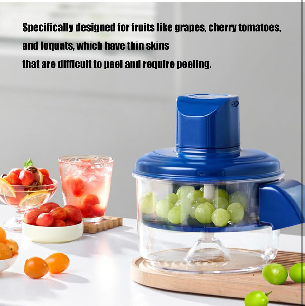 Automatic Grape Peeling Machine, Electric Garlic Peeler, Stainless Steel Grape Tool, Rechargeable Fruit Peeler, Fruit Skin Remover Tool, Electric Peeler Machine For Grapes, Garlic, Tomato