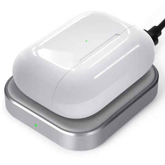 Airpods Pro Charger Wireless Charger for AirPods Pro 2 AirPods Pro 1 AirPods 4 (with ANC) AirPods 3 AirPods 2 AirPods Wireless Charging Station (No AirPods Included) Gray