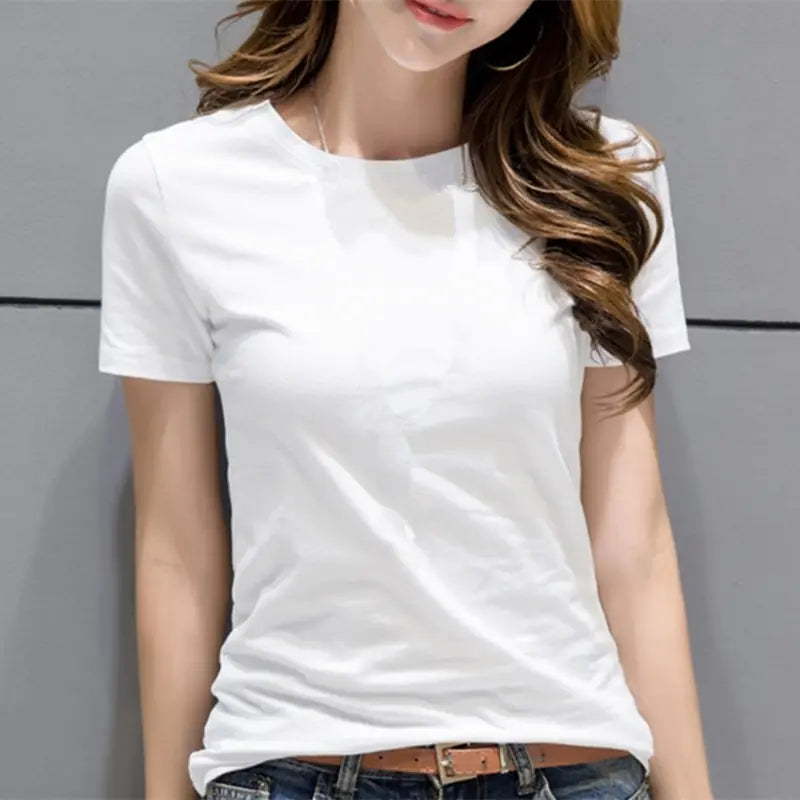Slim Fit Short Sleeve White T-Shirt