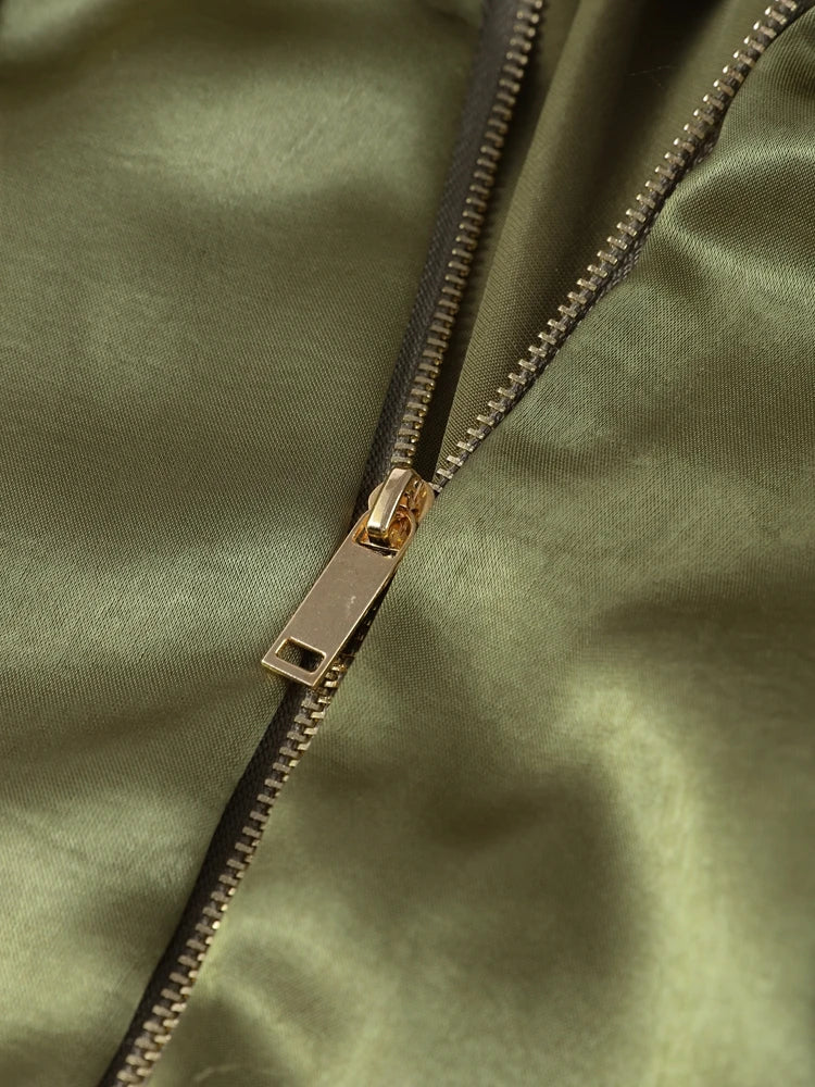 Elegant Green Suede Jacket