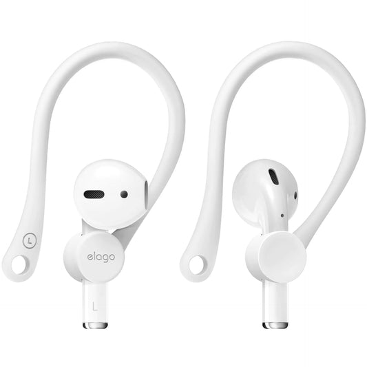 elago EarHooks Compatible with AirPods 3 Compatible with AirPods Pro Compatible with AirPods 2 1 - Perfect for Outdoor Activities Long-Lasting Comfort (White)
